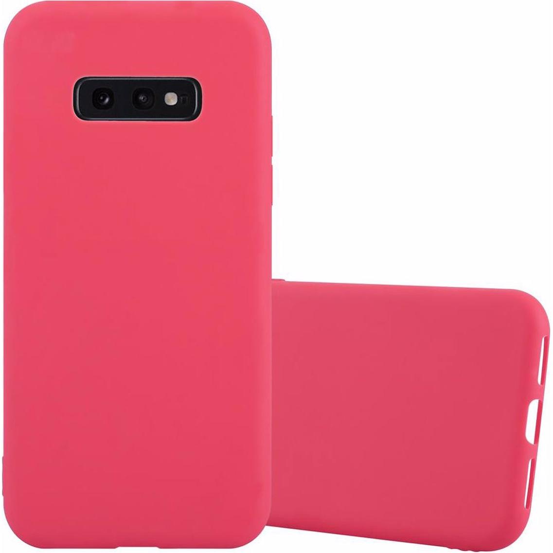 Cadorabo TPU Candy Cover (Samsung Galaxy S10e), Smartphone Hülle, Rot