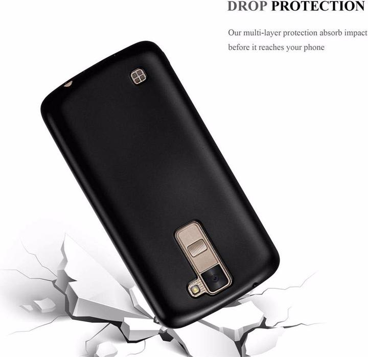 Actual product image Cadorabo TPU Matt Metallic Cover (LG K8)