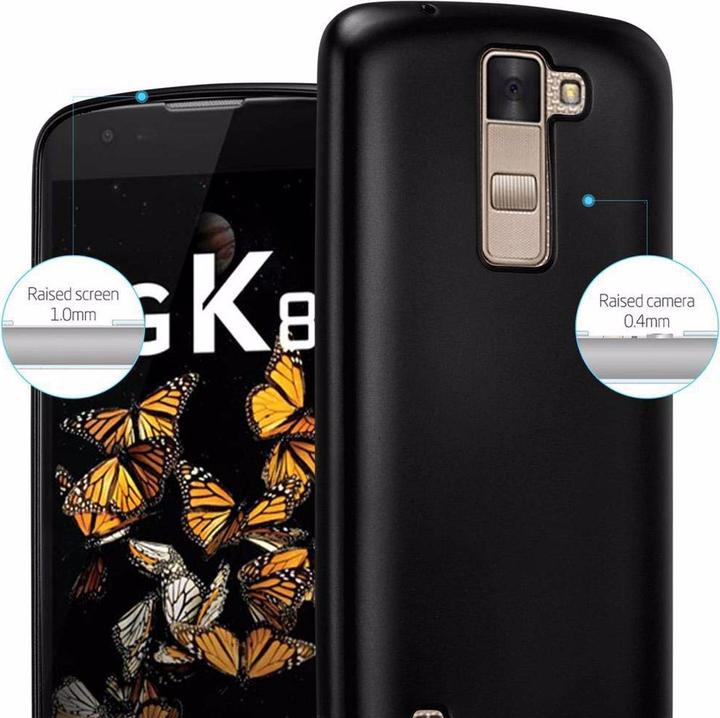 Actual product image Cadorabo TPU Matt Metallic Cover (LG K8)