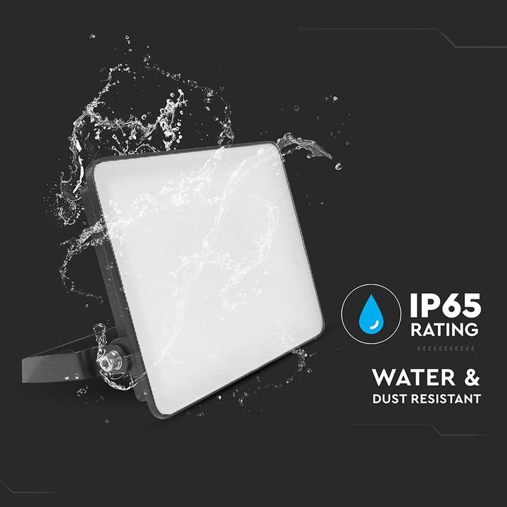 Produktbild V-TAC LED-Fluter, VT-4449-FC, EEK: E, 50 W, 6000 lm, 4000 K, IP65, neutralweiss (6000 lm, IP65)