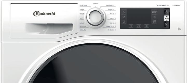 Actual product image Bauknecht WM Elite 8AA Waschmaschine 8 kg 1400 U/min weiss (8 kg, Left)