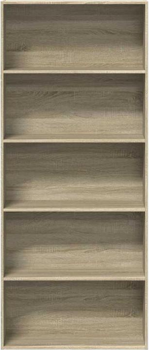 Actual product image VidaXL Bücherregal Bücherschrank Standregal Raumteiler Büroregal Sonoma-Eiche (80 x 30 x 189 cm)