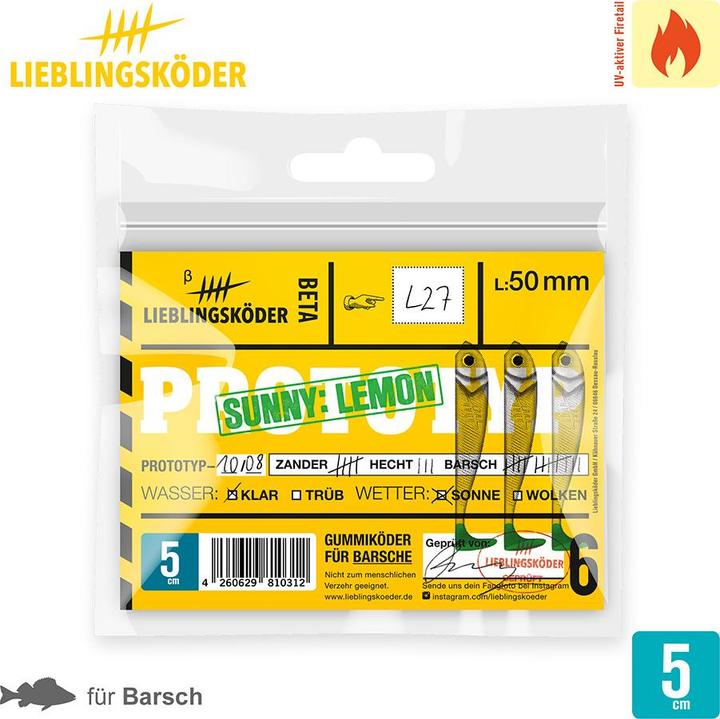 Image du produit Lieblingsköder Sunny Lemon (15 cm)