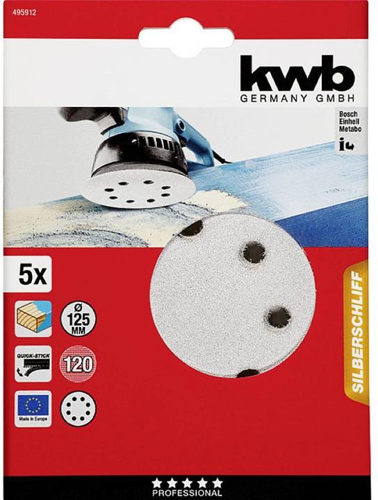 Produktbild kwb Klett-Haftscheiben, Wirkstoffbeschichtet (120)