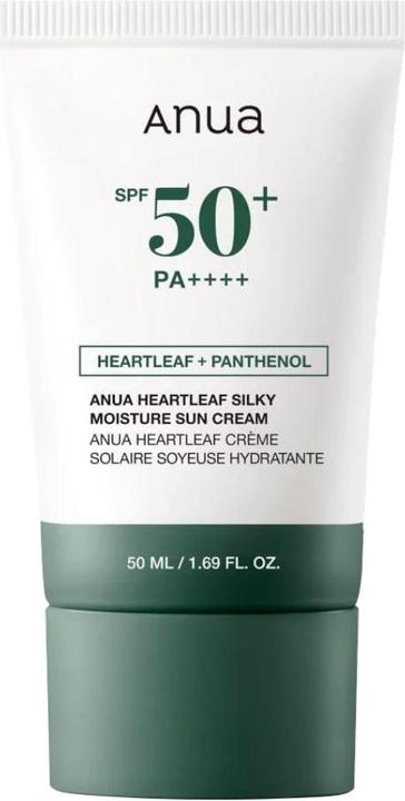 Actual product image Anua Heartleaf Silky Moisture (Suntan cream, SPF 50+, 50 ml)