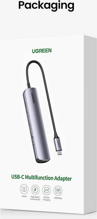 Actual product image Ugreen USB-C to 2x USB-A (USB-C, 5 ports)