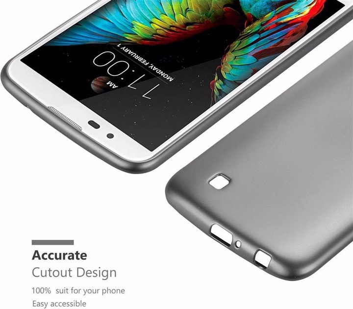 Produktbild Cadorabo TPU Matt Metallic Cover (LG K10)