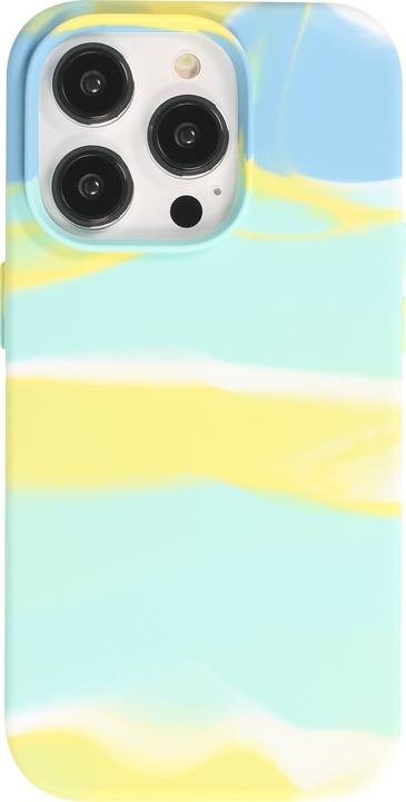 Immagine prodotto PhoneLook Coque Gel Soft touch lisse Stripes bleu/jaune (Apple iPhone 13 Pro)
