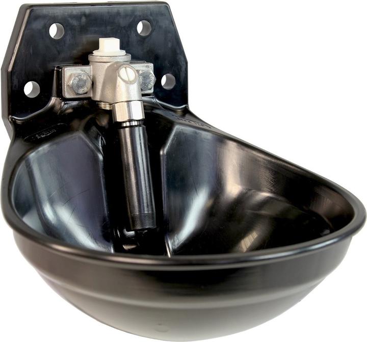 Suevia Trinkbank (Plastik / Schwarz / 3/4 Inox) - Modell 12 P.