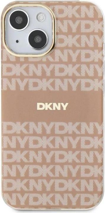 Actual product image DKNY DKHMP15MHRHSEP iPhone 15 Plus / 14 Plus 6.7" różowy/pink hardcase IML Mono & Stripe MagSafe (Apple iPhone 14 Plus, Apple iPhone 15 Plus)