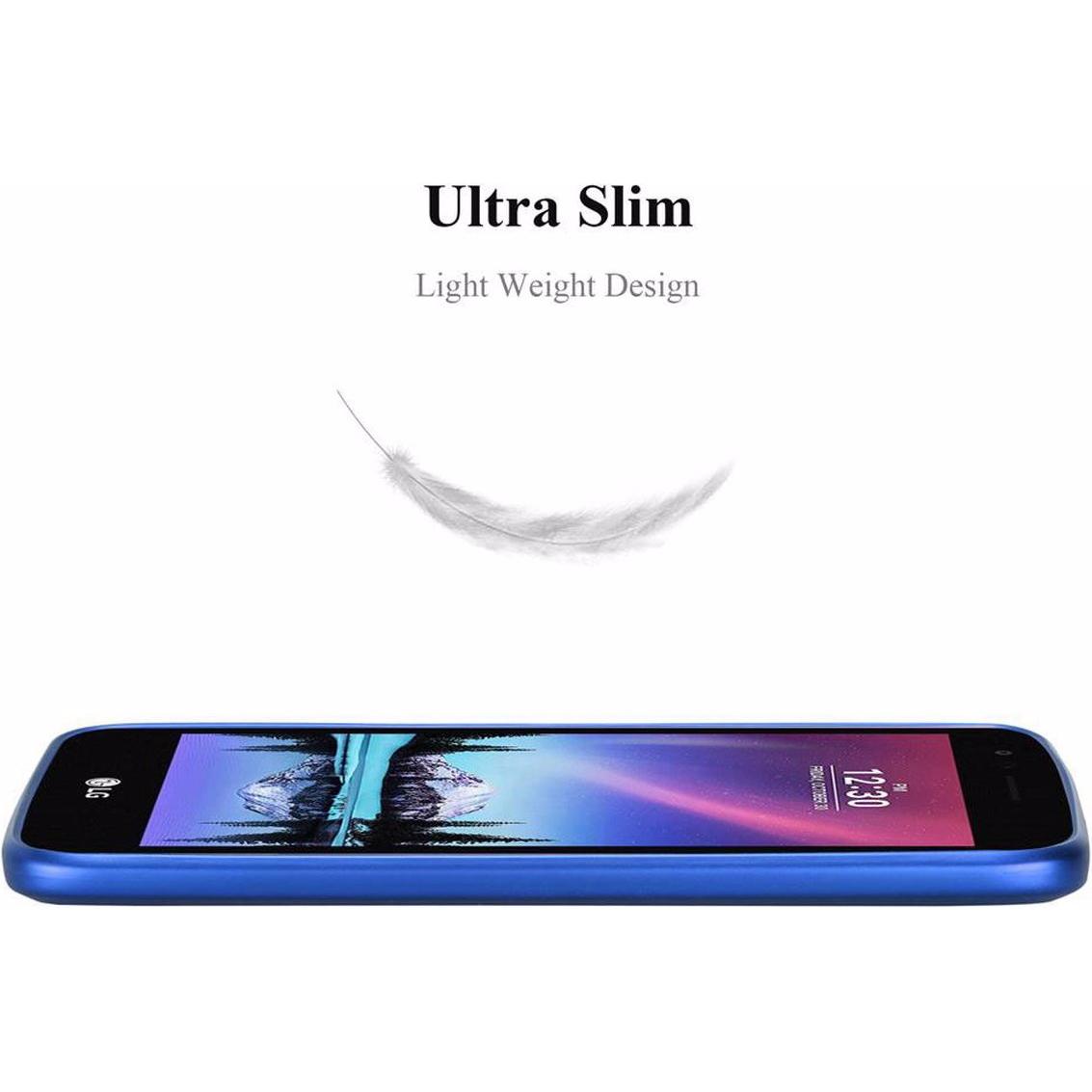 Thumbnail - Cadorabo TPU Matt Metallic Cover (LG K4), Smartphone Hülle, Blau