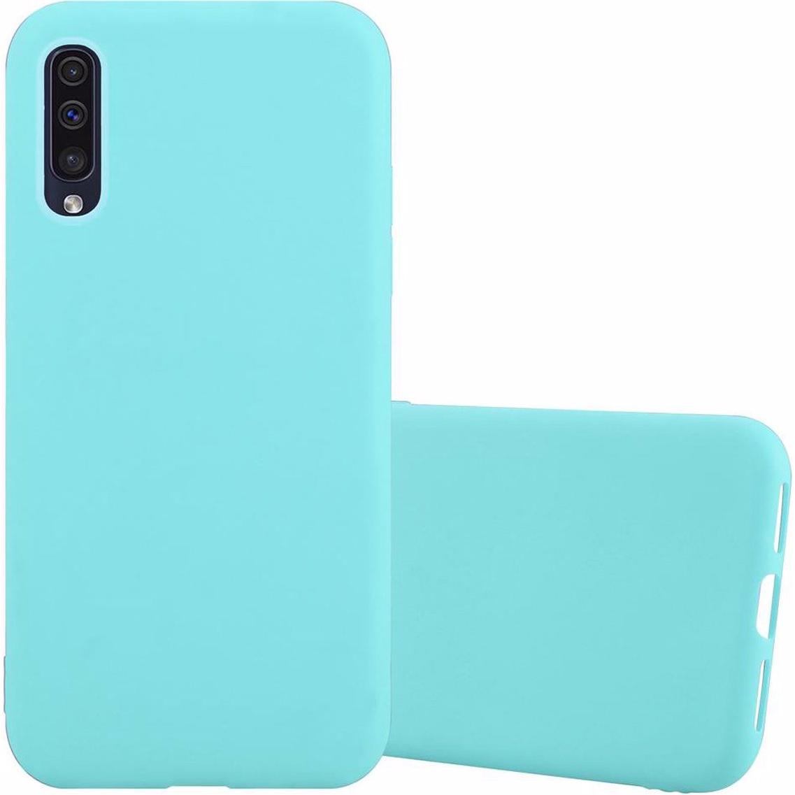 Cadorabo TPU Candy Cover (Samsung Galaxy A50), Smartphone Hülle, Blau