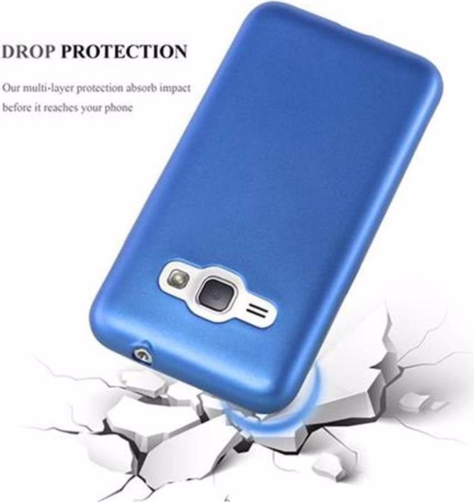 Actual product image Cadorabo TPU Matt Metallic Cover (Samsung Galaxy J1 (2016))