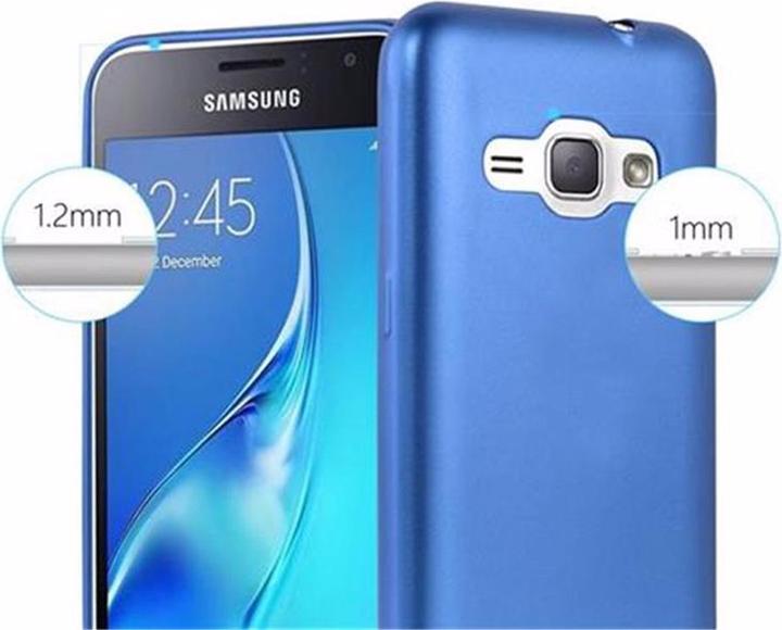 Actual product image Cadorabo TPU Matt Metallic Cover (Samsung Galaxy J1 (2016))