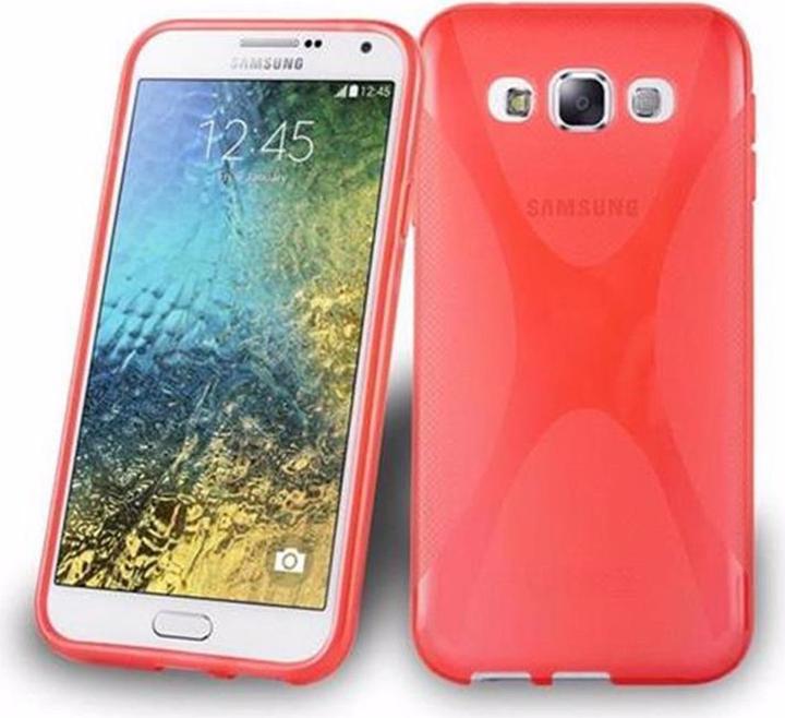 Actual product image Cadorabo TPU X-Line Cover (Samsung Galaxy E5)