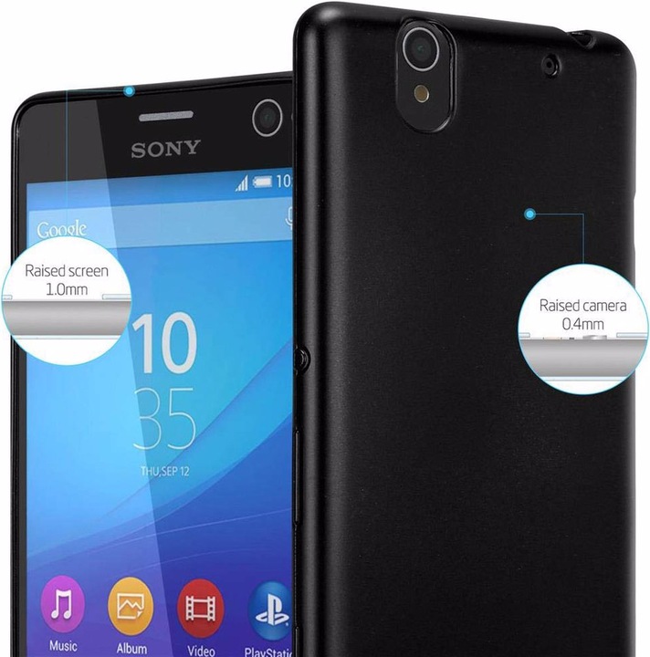 Produktbild Cadorabo TPU Matt Metallic Cover (Sony Xperia C4)