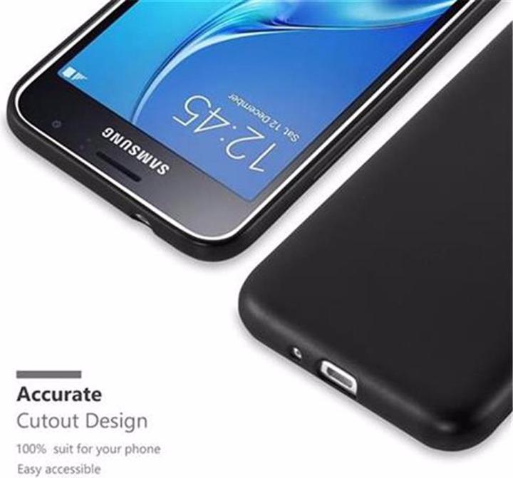 Actual product image Cadorabo TPU Matt Metallic Cover (Samsung Galaxy J1 (2016))