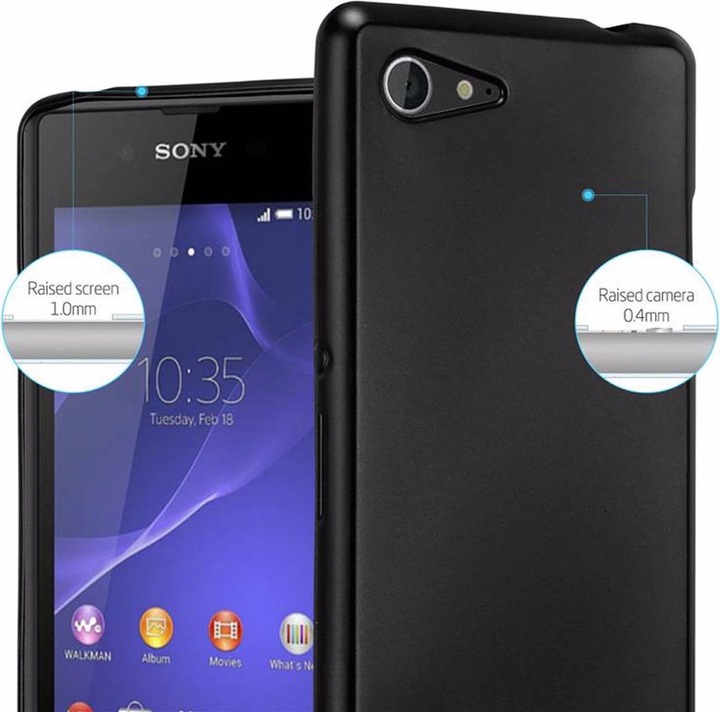 Produktbild Cadorabo TPU Matt Metallic Cover (Sony Xperia E3)