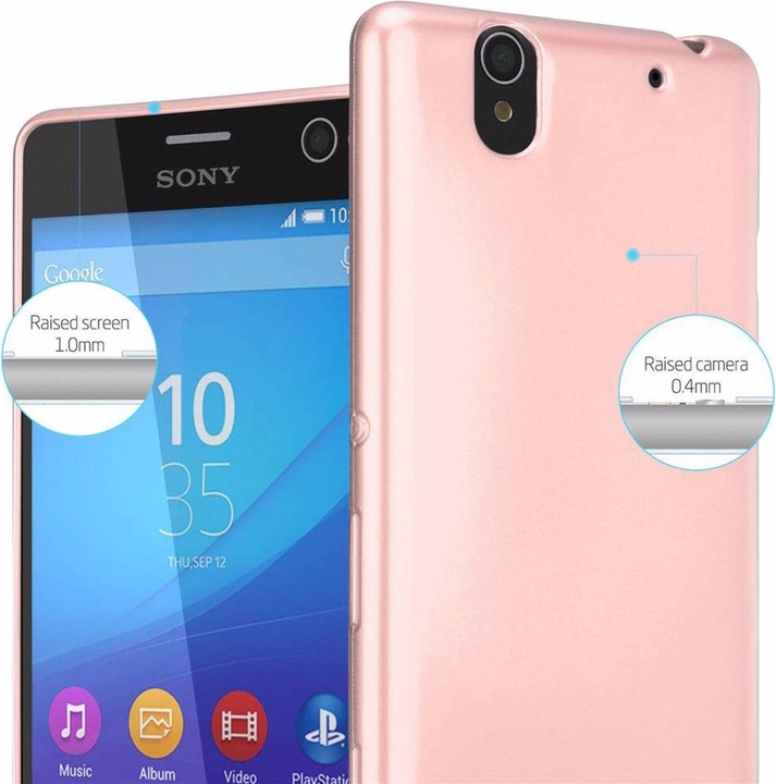 Produktbild Cadorabo TPU Matt Metallic Cover (Sony Xperia C4)