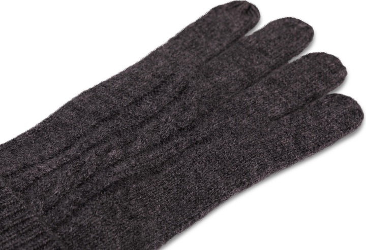 Actual product image Cash-Mere Kaschmir Handschuhe mit Zopfmuster (XL)