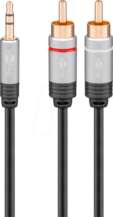 Actual product image Goobay 3.5mm jack - Cinch cable (5 m, 3.5mm jack (AUX), Cinch)