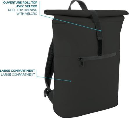 Produktbild Mobilis Rolltop Backpack 14-16" Black 16L (16 l)