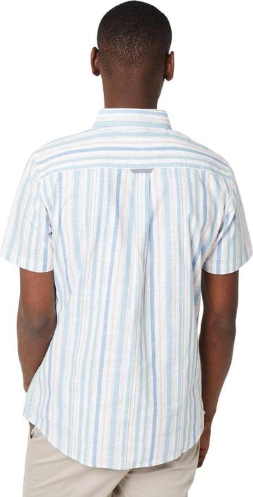 Image du produit Universal Textiles Mens Striped Dobby Pastel Short-Sleeve Shirt (XXL)