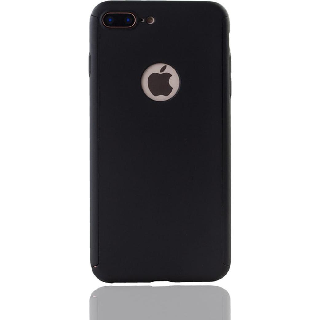 Thumbnail - König Design Hülle Handy Schutz für Apple iPhone 8 Plus Full Case Cover Displayschutz Schwarz (Apple iPhone 8 Plus), Sma...