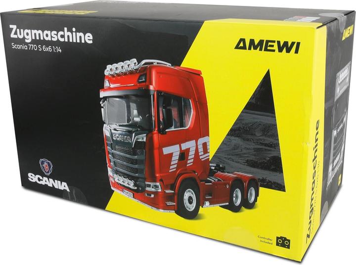 Productafbeelding Amewi Scania 770 S Zugmaschine 6x6 1:14 RTR grün (RTR Gereed voor gebruik)