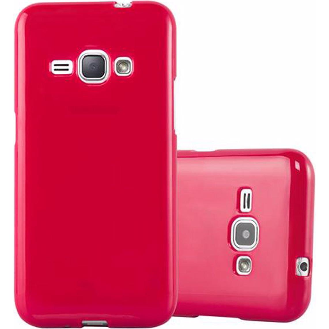Cadorabo TPU Jelly Cover (Samsung Galaxy J1), Smartphone Hülle, Rot