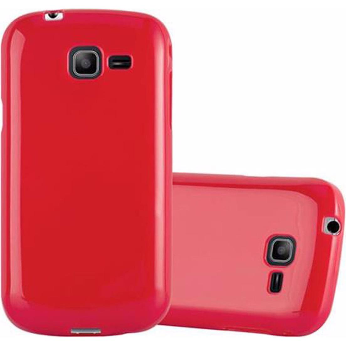 Cadorabo TPU Jelly Cover (Samsung Galaxy Trend Lite), Smartphone Hülle, Rot