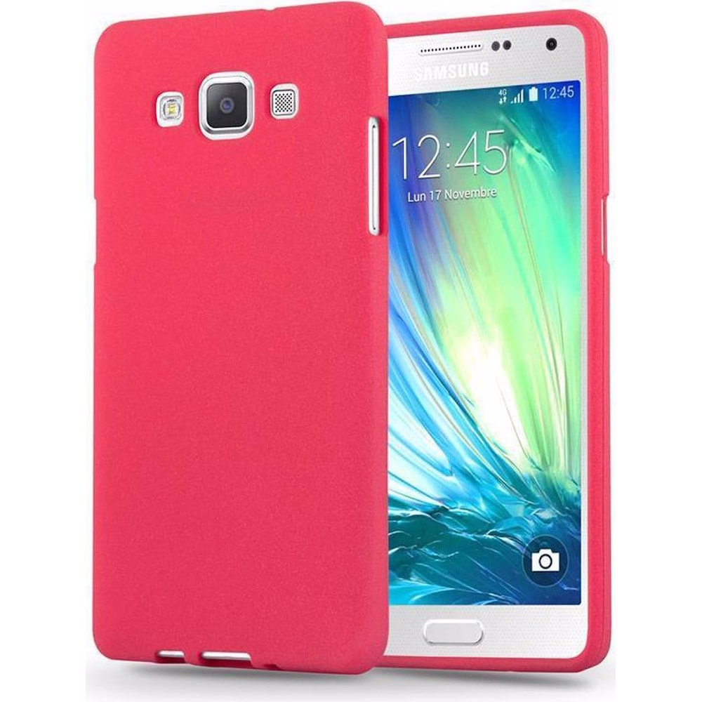 Cadorabo TPU Frosted Cover (Galaxy A3 (2015)), Smartphone Hülle, Rot