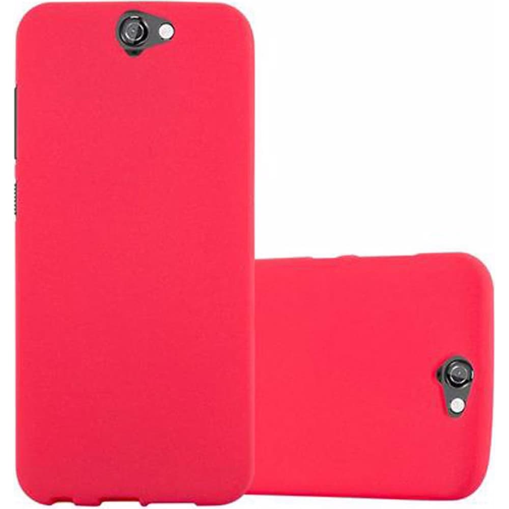 Cadorabo TPU Frosted Cover (HTC One A9), Smartphone Hülle, Rot