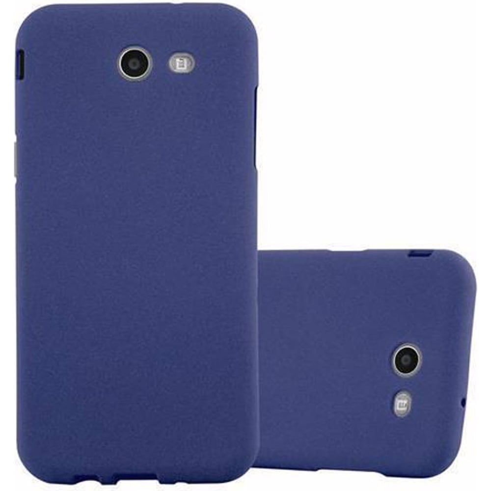 Cadorabo TPU Frosted Cover (Galaxy J7 2017), Smartphone Hülle, Blau