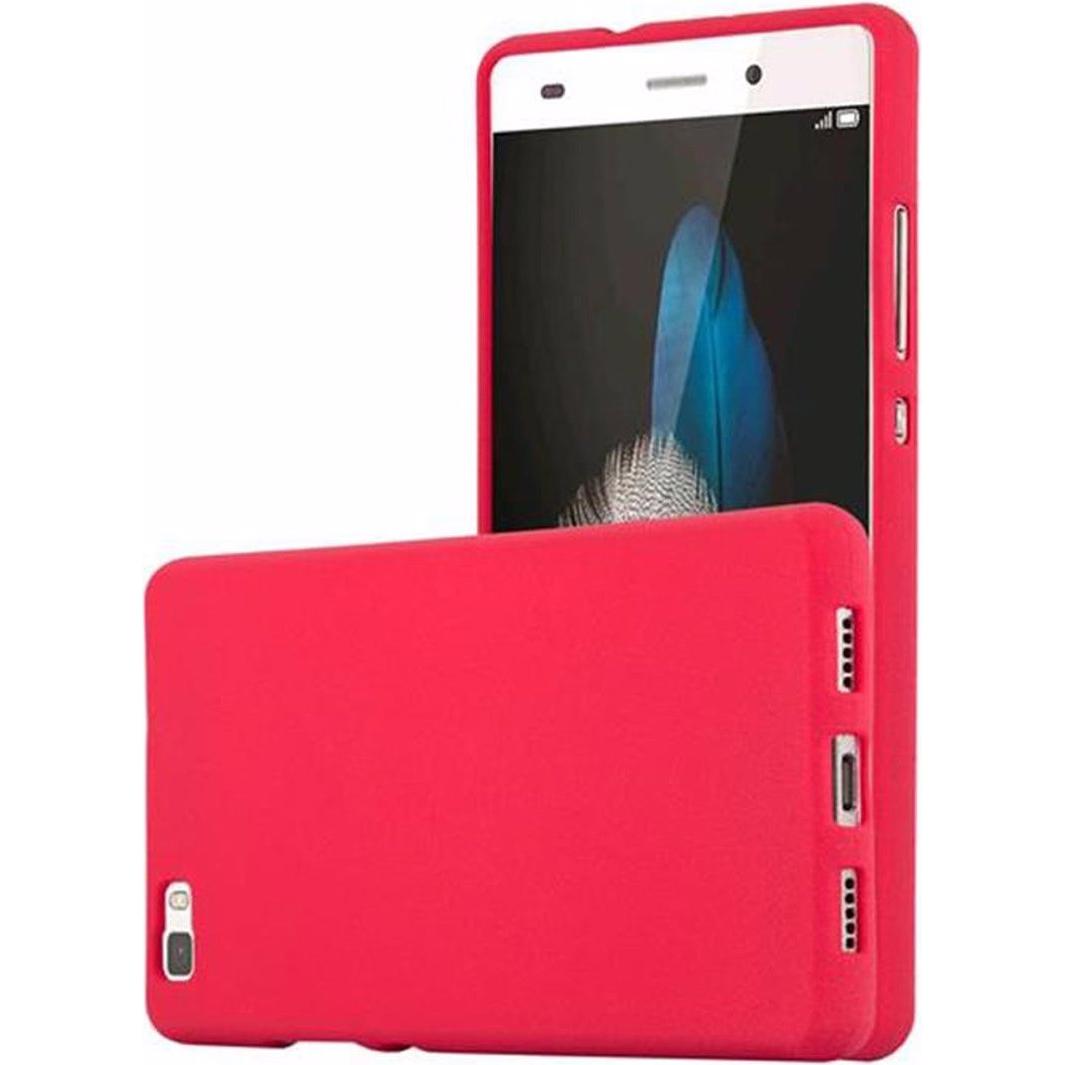 Thumbnail - Cadorabo TPU Frosted Cover (Huawei P8 Lite), Smartphone Hülle, Rot
