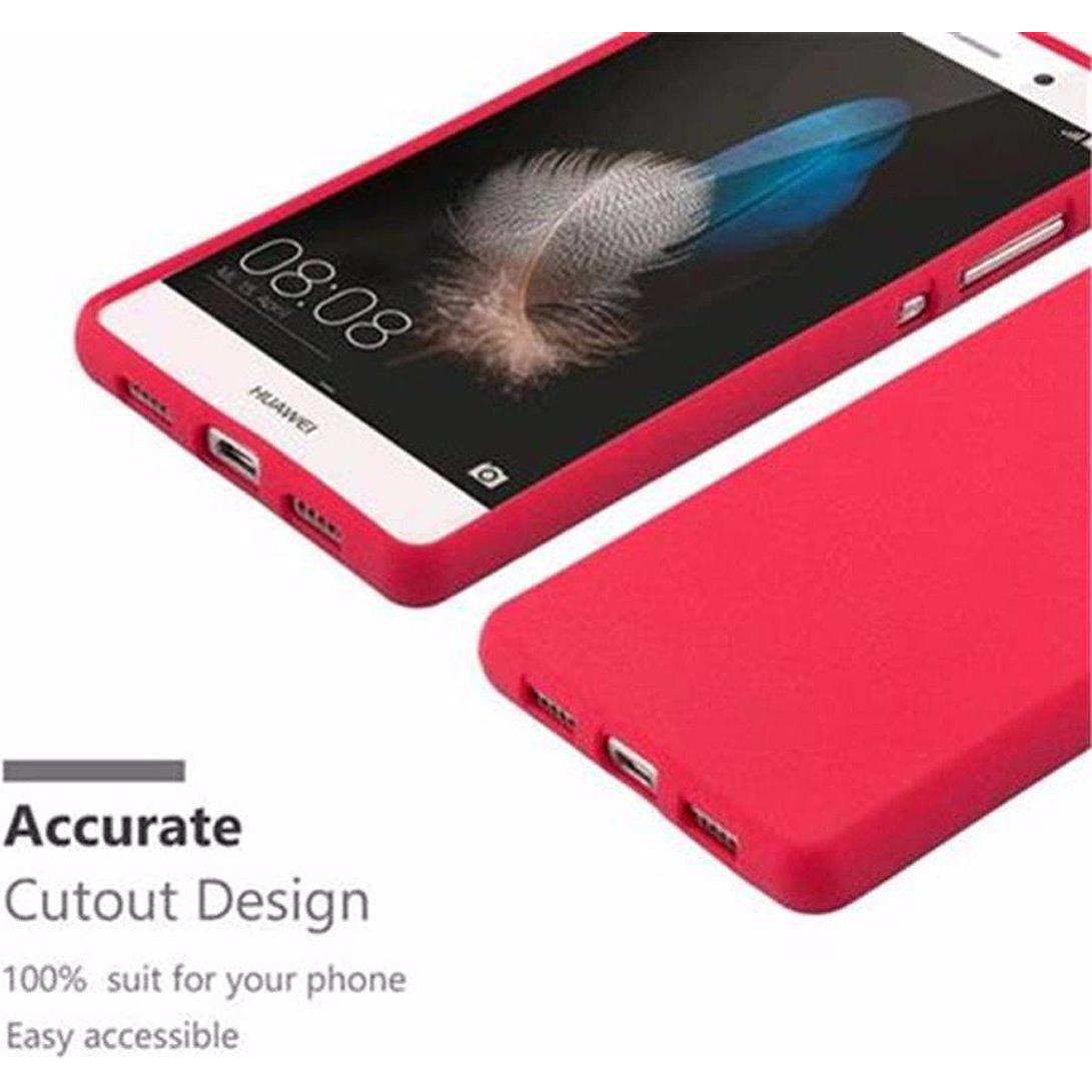 Thumbnail - Cadorabo TPU Frosted Cover (Huawei P8 Lite), Smartphone Hülle, Rot