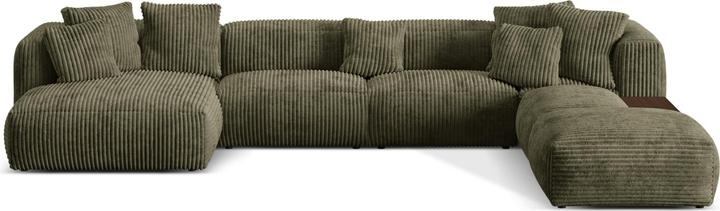 Actual product image Micadoni Modular Panoramic Right Corner Sofa, "Martina", 5 Seats, 406x280x75 Made in Europe (Sofa landscape)