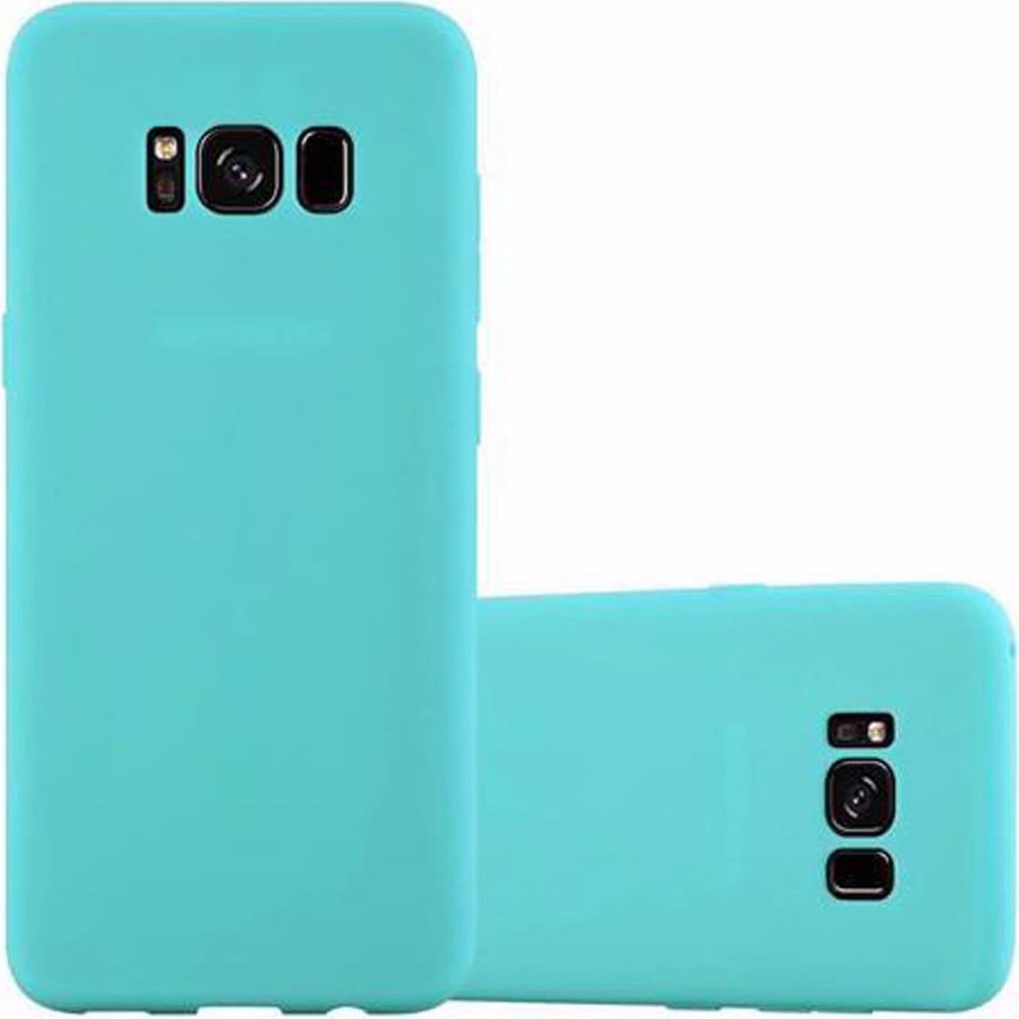 Cadorabo TPU Candy Cover (Samsung Galaxy S8+), Smartphone Hülle, Blau