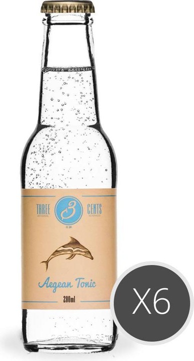 Actual product image Three Cents Aegean Tonic (6 x 20 cl)