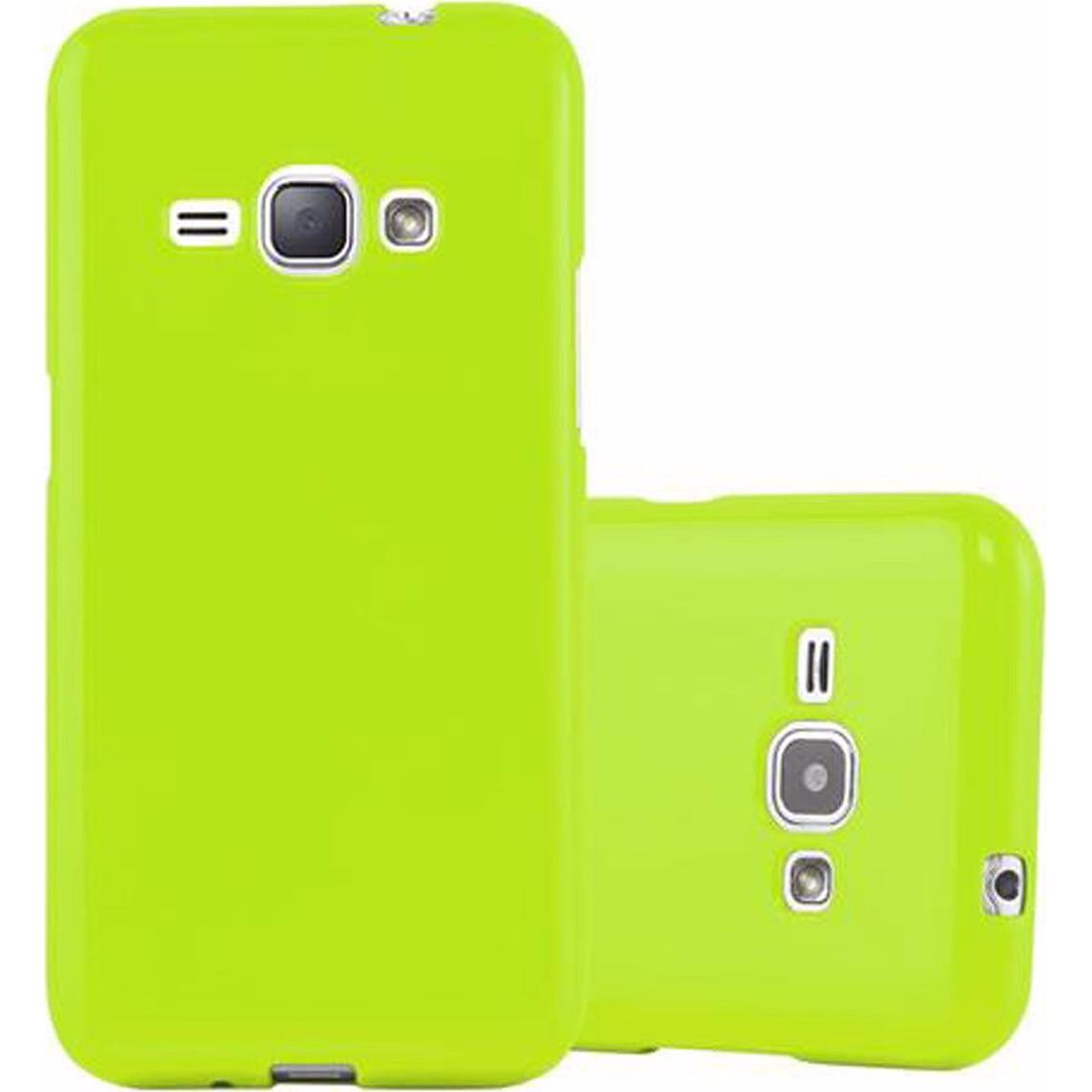 Cadorabo TPU Jelly Cover (Samsung Galaxy J1), Smartphone Hülle, Grün