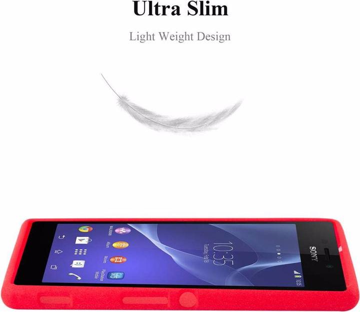 Actual product image Cadorabo TPU Frosted Cover (Sony Xperia M2 Aqua, Sony Xperia M2)