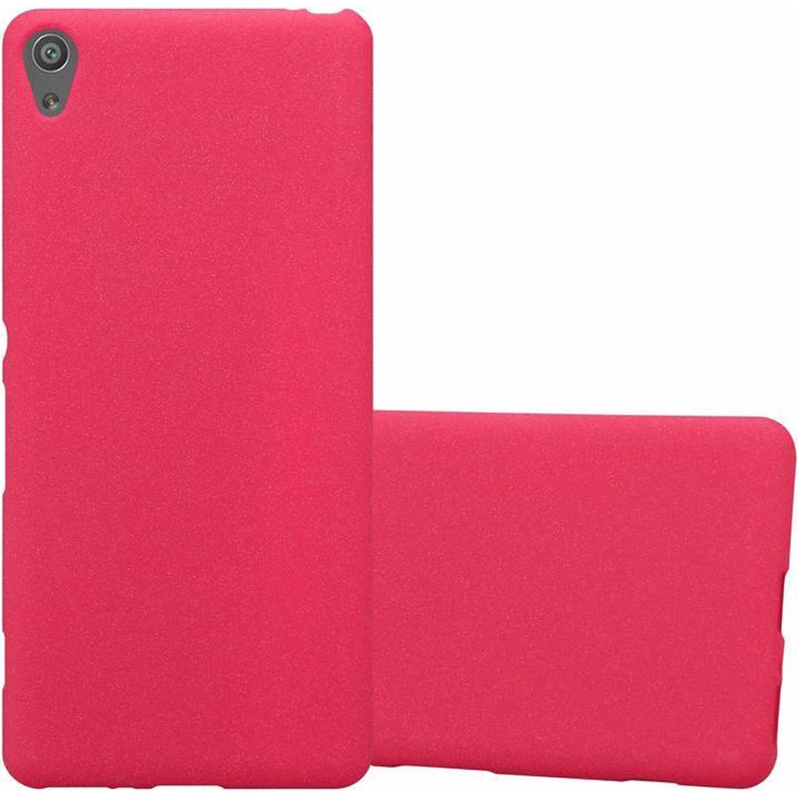 Cadorabo TPU Frosted Cover (Sony Xperia XA), Smartphone Hülle, Rot