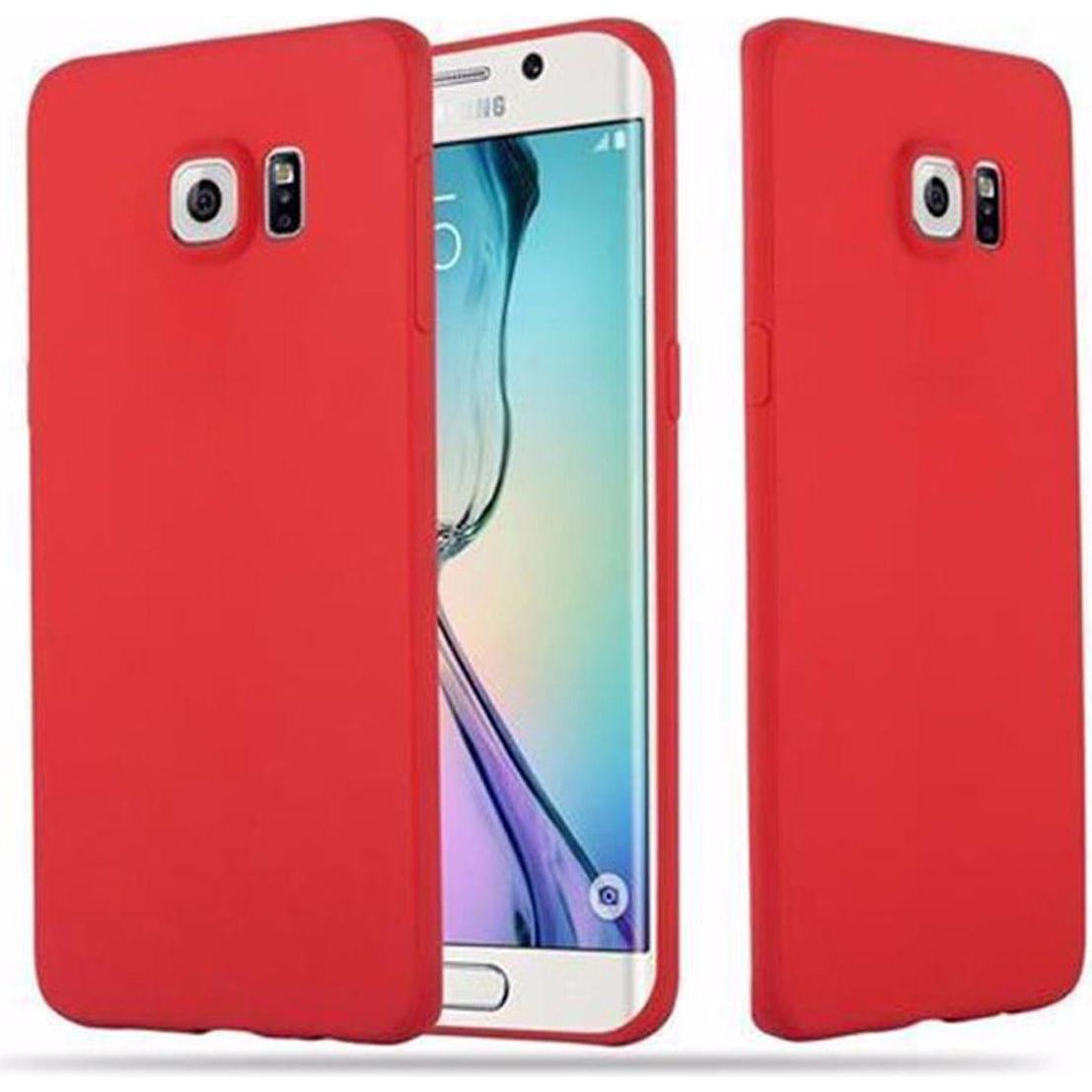 Thumbnail - Cadorabo TPU Candy Cover (Samsung Galaxy S6 Edge), Smartphone Hülle, Rot
