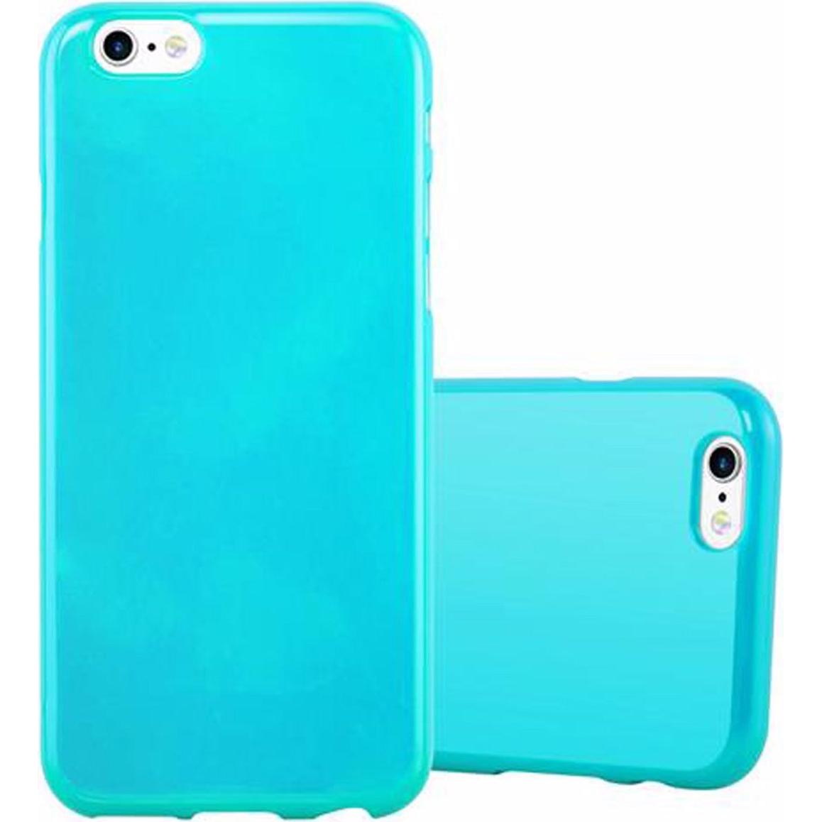 Cadorabo TPU Jelly Cover (Apple iPhone 6), Smartphone Hülle, Blau