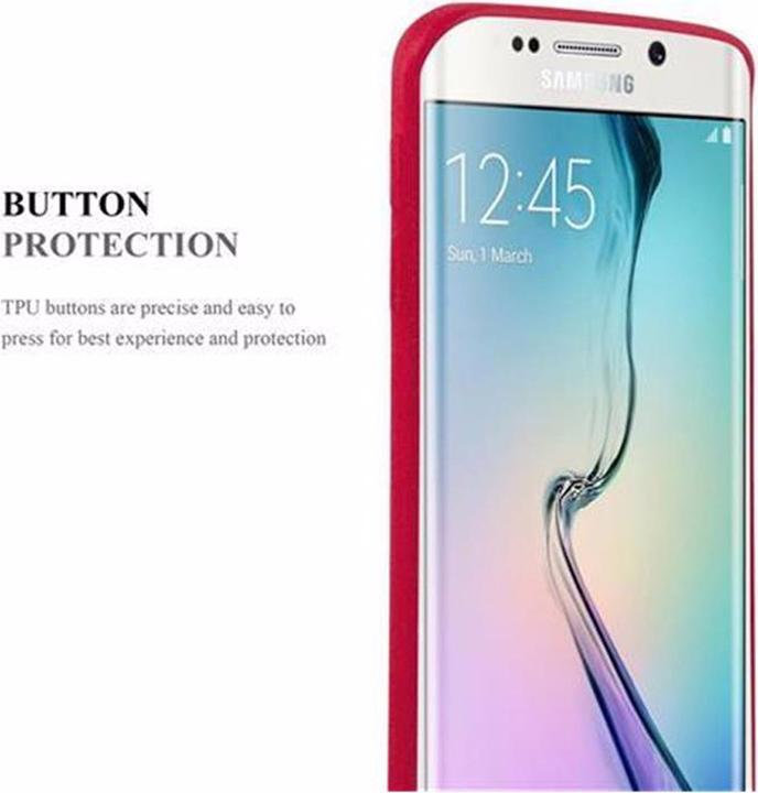 Actual product image Cadorabo TPU Frosted Cover (Samsung Galaxy S6 Edge)