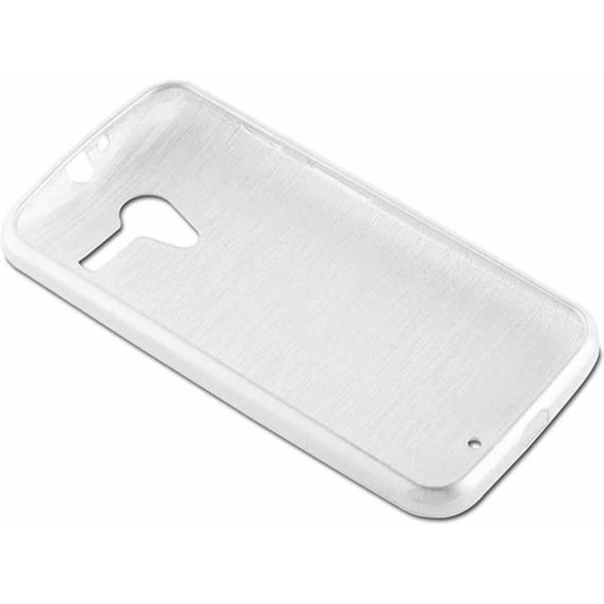 Thumbnail - Cadorabo TPU Brushed Cover (Motorola Moto X), Smartphone Hülle, Silber