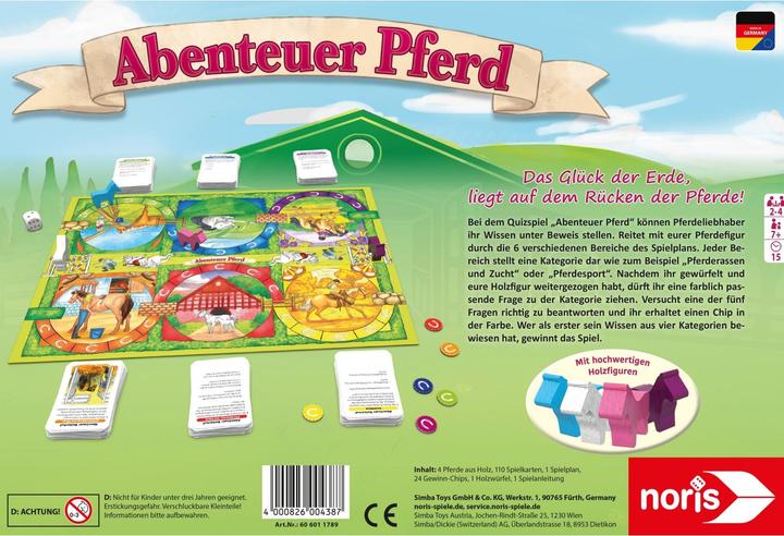 Produktbild Noris Abenteuer Pferd (Deutsch, 2 - 4 Spieler)