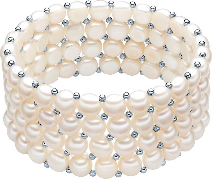Immagine prodotto Valero Pearls Perla d'acqua dolce in argento da donna 18,0 cm - 3118 (18 cm, Argento)