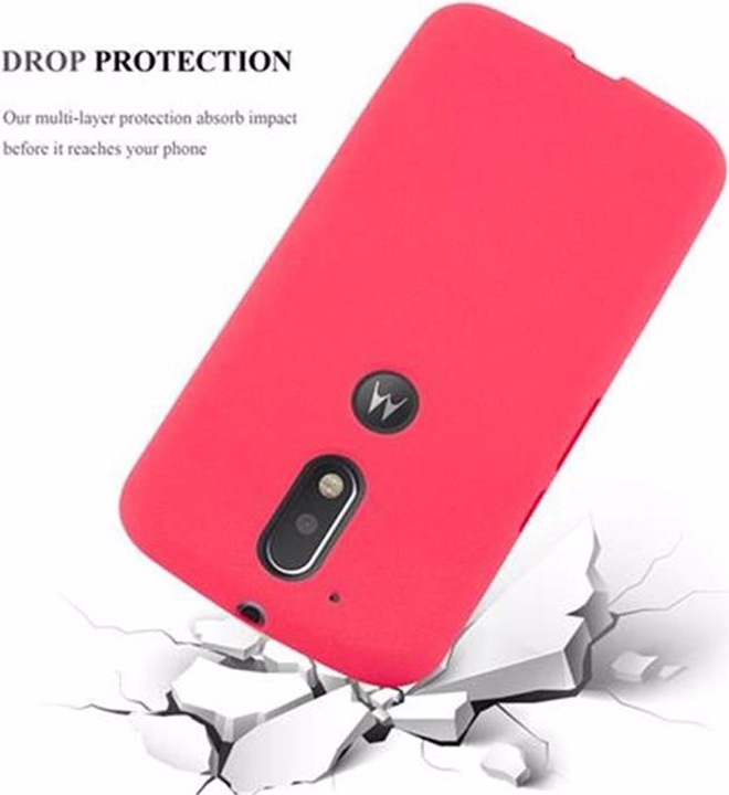 Actual product image Cadorabo TPU Frosted Cover (Motorola Moto G4 Plus, Motorola Moto G4)