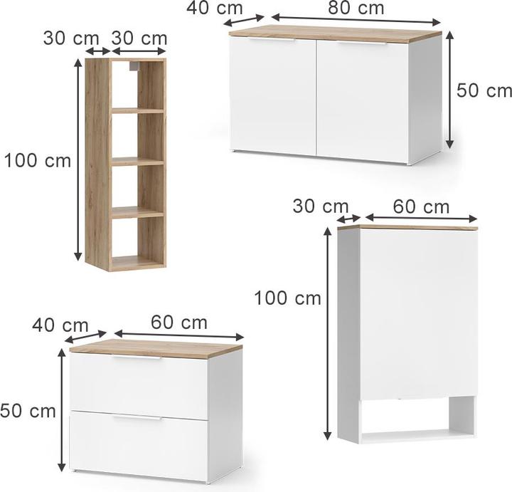 Produktbild Vicco Wido (80 x 100 x 30 cm)